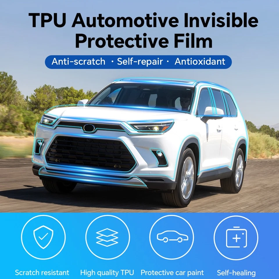 For Toyota Grand Highlander 2024 2025 Full Front PreCut PPF Kit Paint Protection - Image 4 of 4