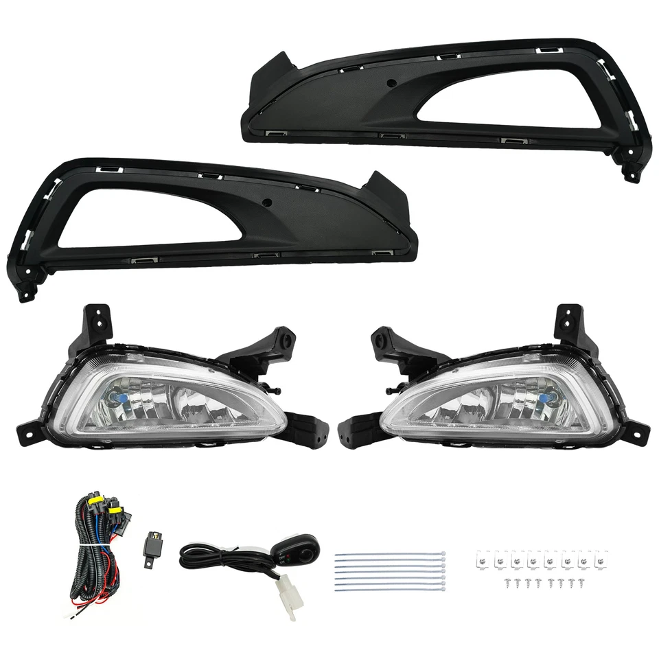 Conjunto de luces antiniebla para Hyundai Tucson 2016-2018 parachoques luces de conducción lado derecho + derecho Foto 4 de 4
