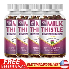 Milk Thistle 1000mg Plus Dandelion Extract for Liver Cleanse Detox & Repair
