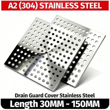 Stainless Steel Drain Guard Cover Grid Rustproof Plate Square Grate 30mm-150mm