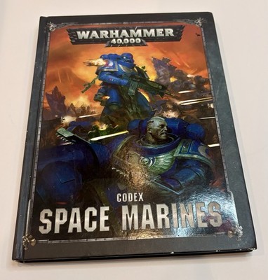 Warhammer 40K Codex Space Marines Hardcover Games Workshop 2019 8th Edition Used