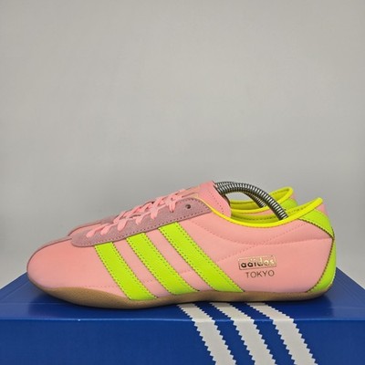 adidas Women's Tokyo JQ0584 Glow Pink Solar Yellow Gum Shoes New