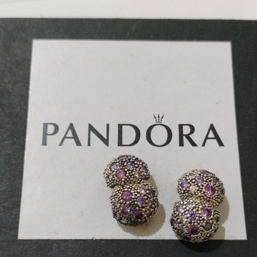 Pandora Retired Sterling Silver Cosmic Stars Set Of 2 Clips, 791286cfpmx