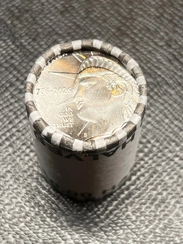 2026-D LIBERTY Semiquincentennial OBW Half Dollar Roll!! #1245