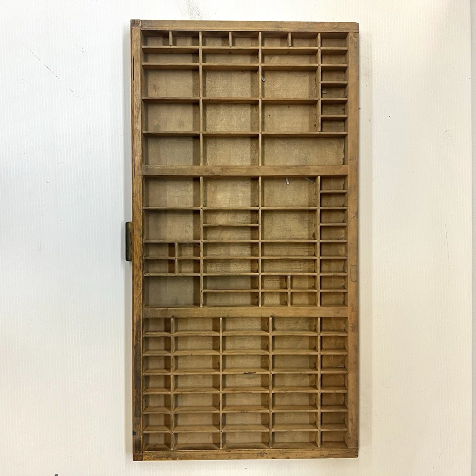 Vintage Wooden Letterpress Type Drawer Hamilton Carrom Co Printers Tray Display - Image 3 of 4