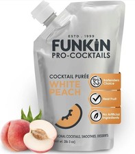 Funkin White Peach Puree 1Kg.  1 litr