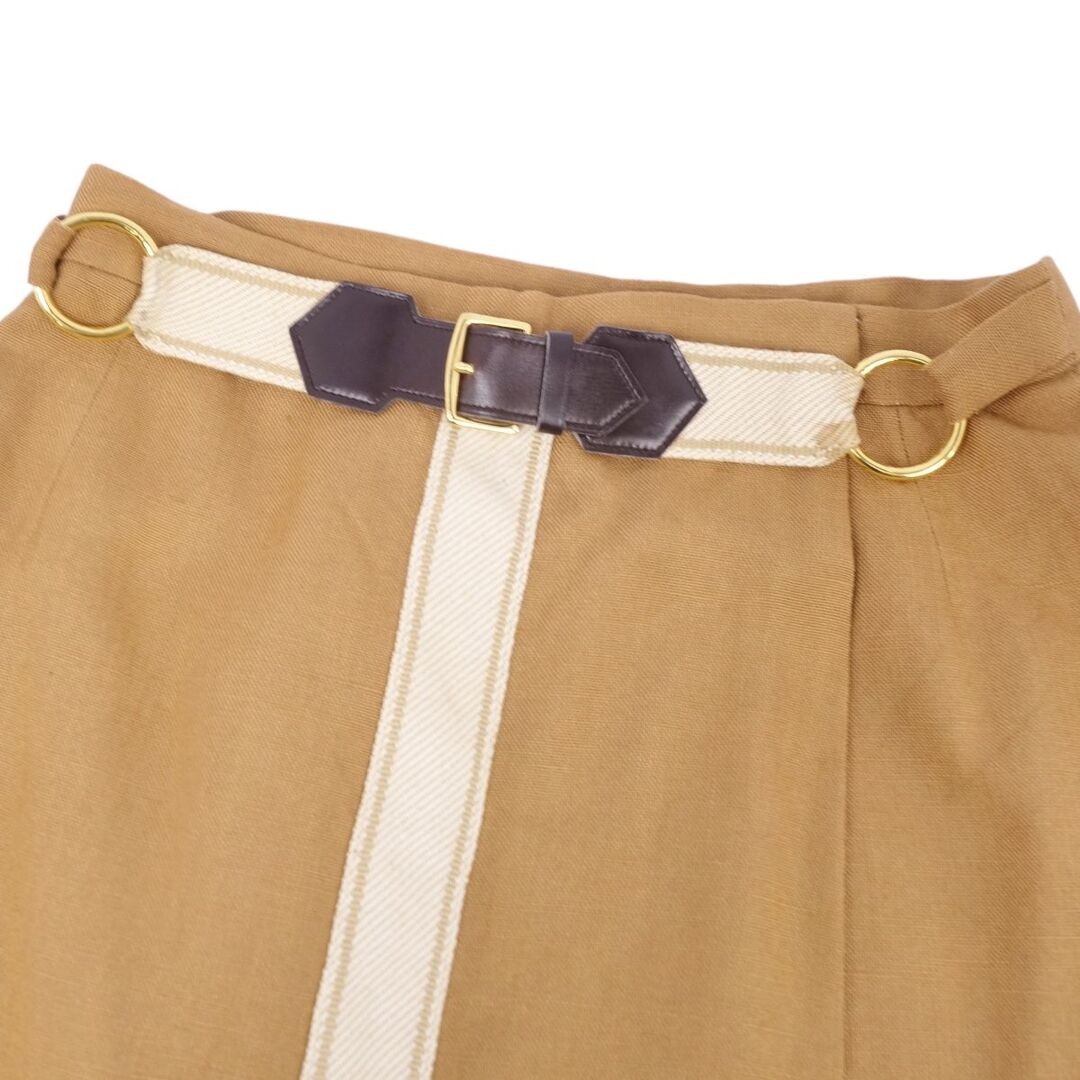 Hermes Vintage Skirt Wrap Trapezoid Midi Length Bottoms Women's 40 Used MOLO-0 thumbnail 2