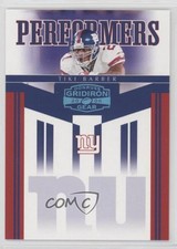 2006 Donruss Gridiron Gear Performers Platinum 12/25 Tiki Barber #PR-36 ht1