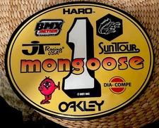 Old School OVAL BMX Number plate by OGK JAPAN -MONGOOSE BMX