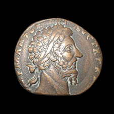 Marcus Aurelius AE Sesterz 170-171 n.Chr. RIC 1006 23,251g + M&uuml;nzschatulle