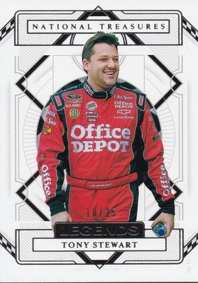 2021 Panini Natinal Treasures Racing Tony Stewart #53 Legends Office Depot 10/25