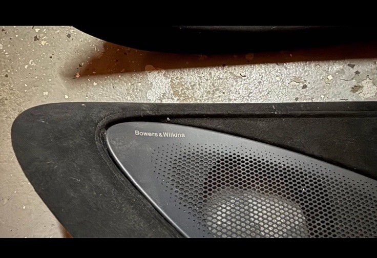 2016-2021 MCLAREN 570S FRONT LEFT RIGHT DOOR PANEL SPEAKER Alcantara Trim Cover