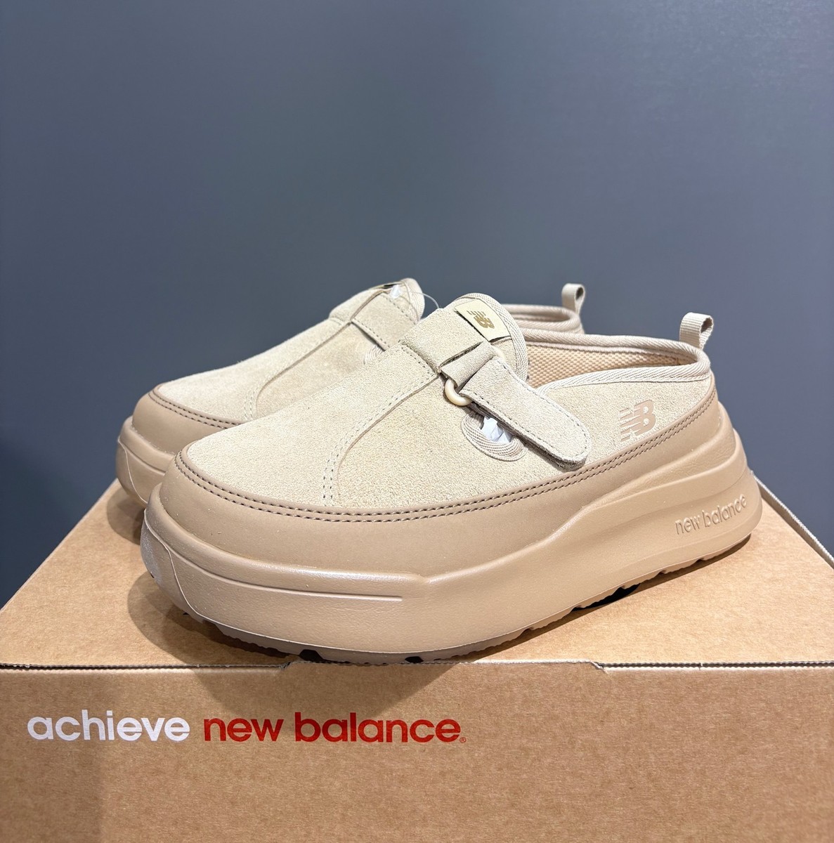 New Balance NB Rover Men Womens Suede Mule Clogs Beige SD2510BE | eBay
