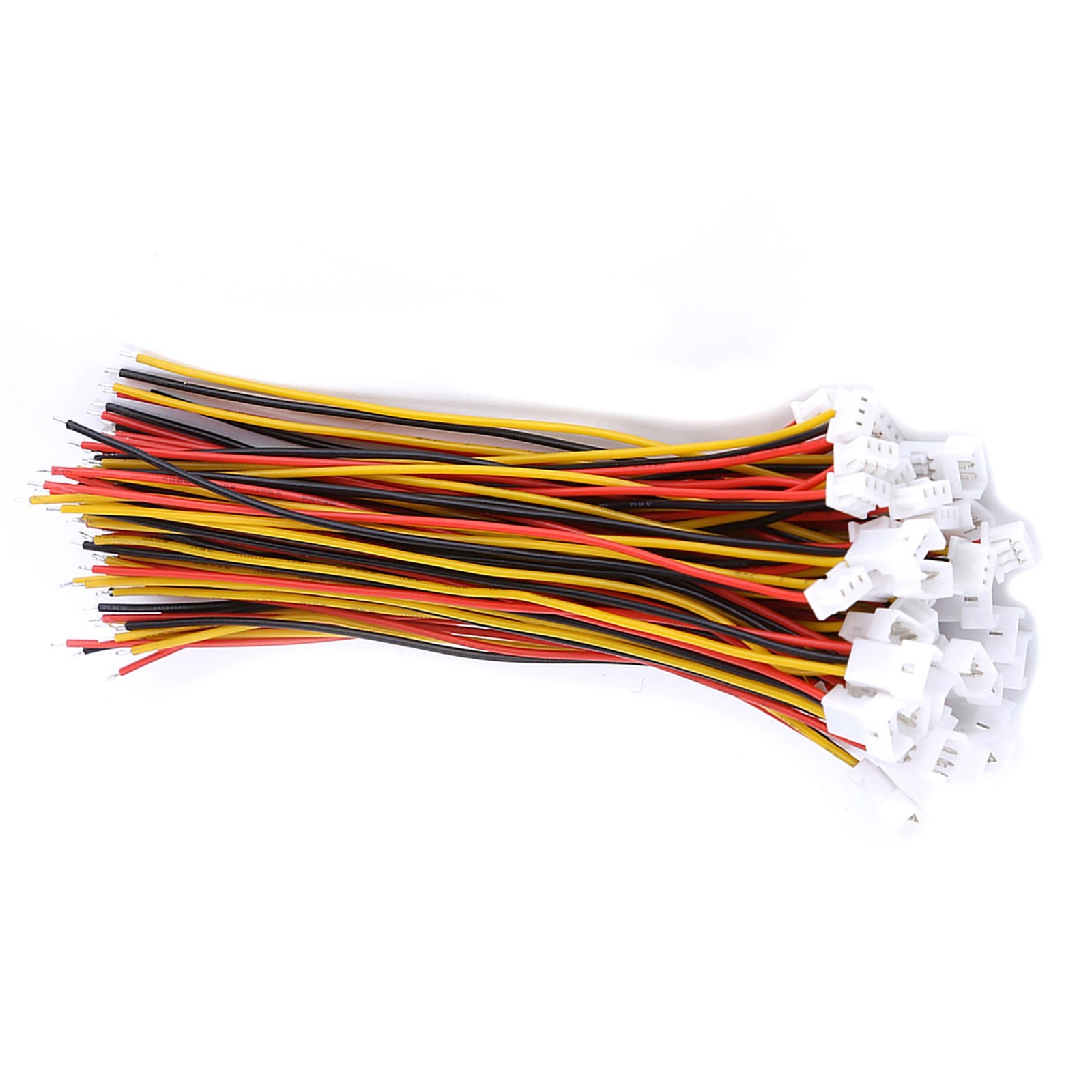 20 Sets Micro JST 1.25MM 3 Pin Male&Female Connector Plug With Wires Cables☜