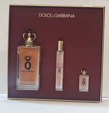 Dolce & Gabbana Q 3pc Gift Set With 3.3oz+10ml+5ml Edp Spray