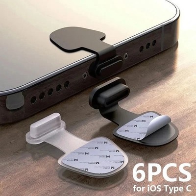 Dust Plug Type-c USB Charging Port Protector Silicone Cover For Smart 6pcs