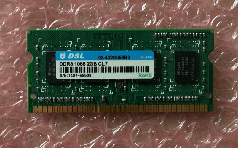 Synology (DSL DDR3 1066 2GB CL7) 2GB Memory RAM SODIMM