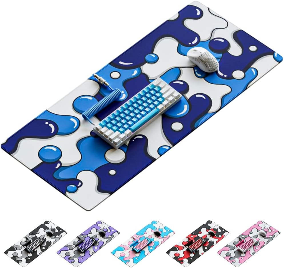Kraken Gaming Mouse Pad Large Blue XXL Mouse Pad Gaming Desk Mat