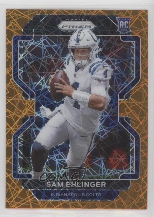 2021 Panini Prizm Rookie Lazer Prizm Sam Ehlinger #395 Rookie RC