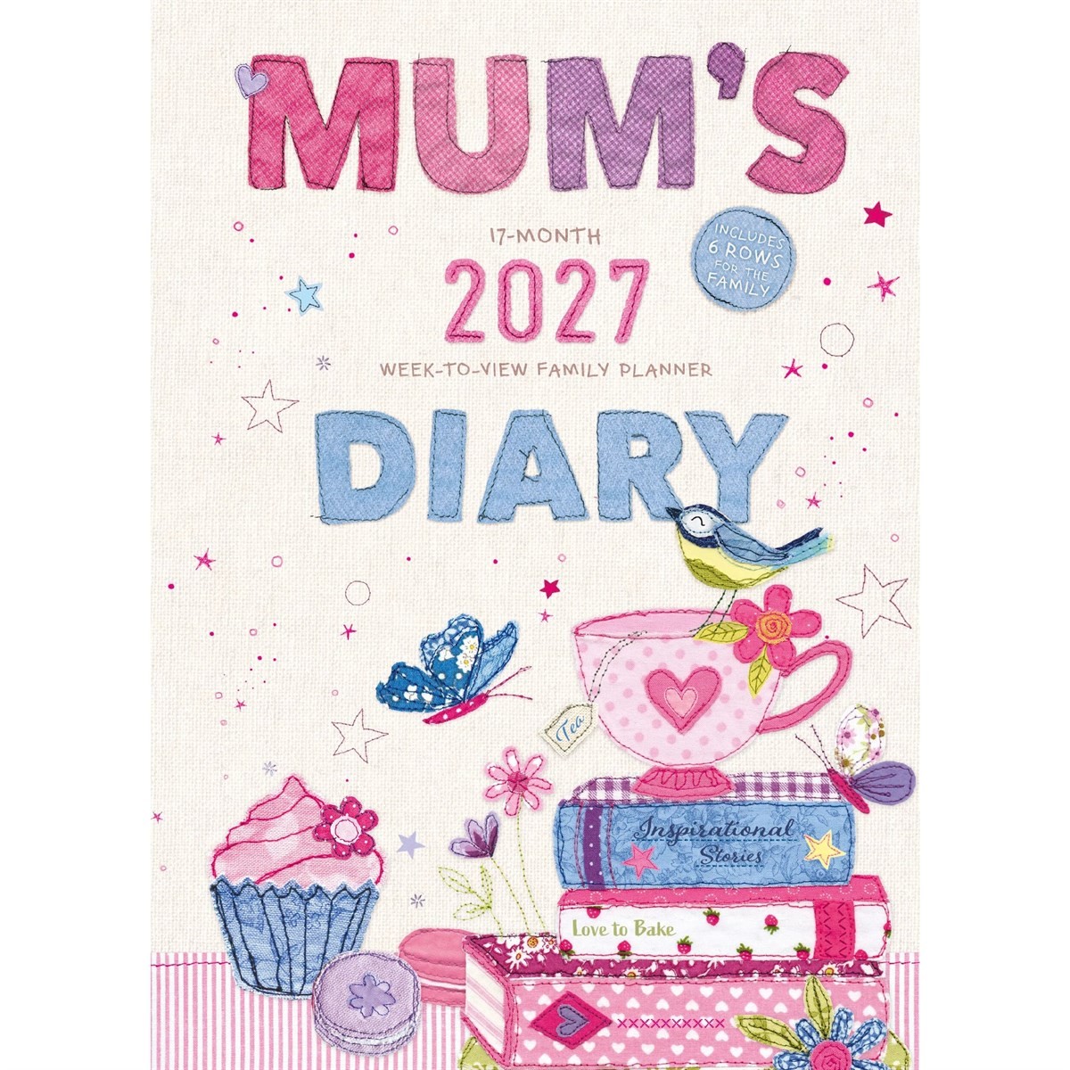 Mums Fabric 2027 A5 Week To View Planner Diary - Image 4