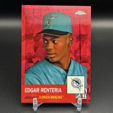 2022 Topps Chrome Platinum #407 Edgar Renteria Red Atomic Refractor /100