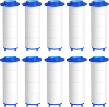10Pcs Ion Shower Drops Head Filter, 2.36 0.95 Inches Showerhead Filter, PP Cot