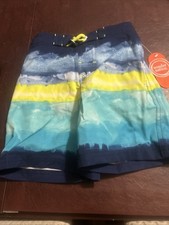 Boys Quick Dry Swim XS 4-5 Blue Wonder nation