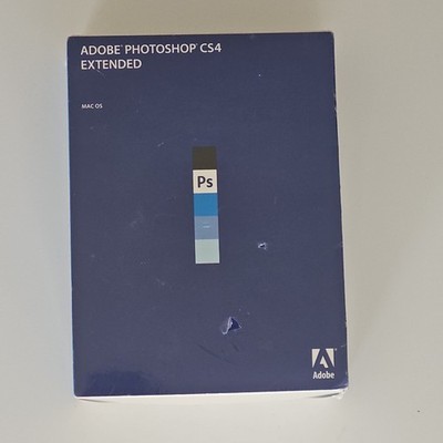 Adobe Photoshop CS4 Extended Mac RET Full Retail Factory Sealed