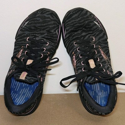 Brooks Ghost 15 Womens Size 8.5 - Black leopard print athletic running sneaker