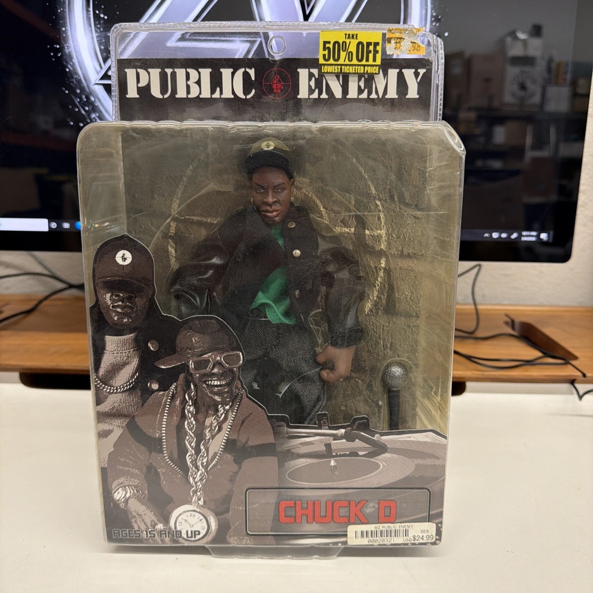 PUBLIC ENEMY CHUCK D アクションフィギュア Mezco Public Enemy CHUCK D Rap Stars 2006 Action Figure 8