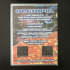 Authentic Original Vectrex Vectopia By John Dondzila, CIB, Tested, Please Read!