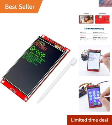 3.5 Inches TFT LCD Touch Screen Shield Display Module 480x320 SPI Serial with...