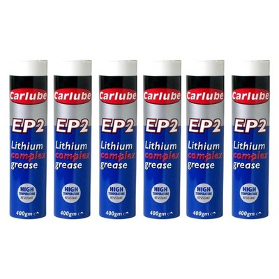 Carlube YLC400 EP2 Lithium Komplex Fett Kartusche Hochtemperatur 400g x6