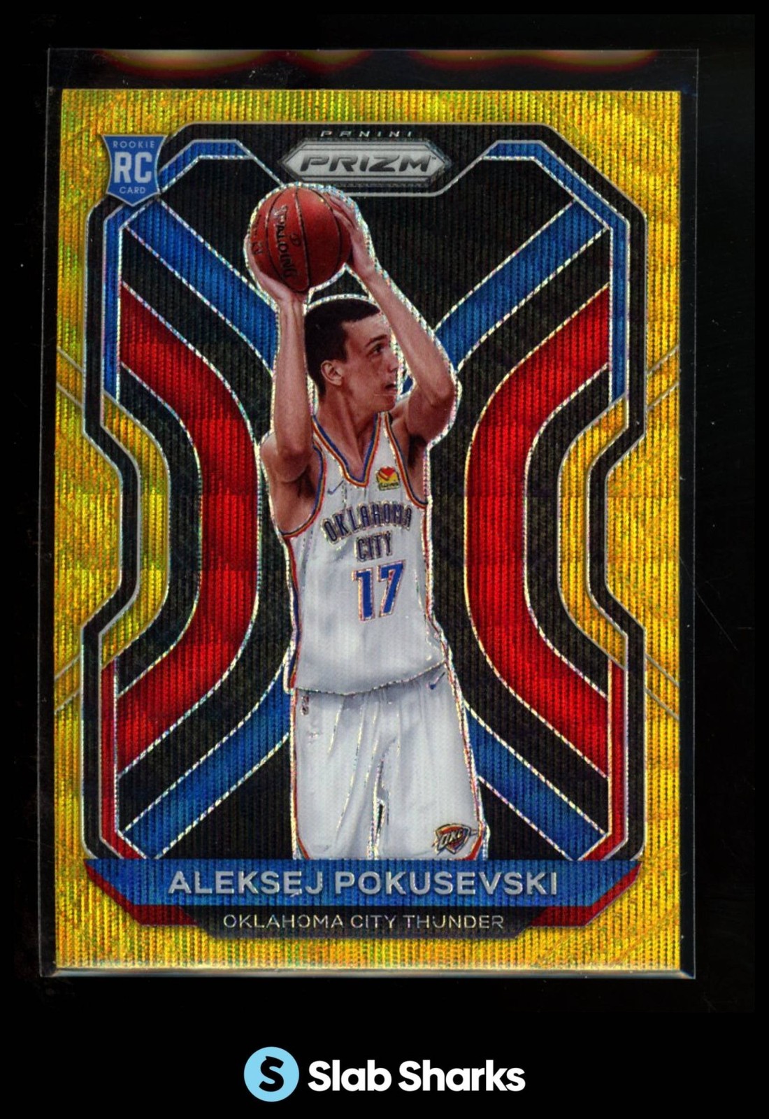 2020 PANINI PRIZM #264 ALEKSEJ POKUSEVSKI GOLD WAVE PRIZM RC ROOKIE