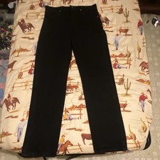 Wrangler Men's Black Straight Jeans Cotton 5-Pocket Design Solid Denim