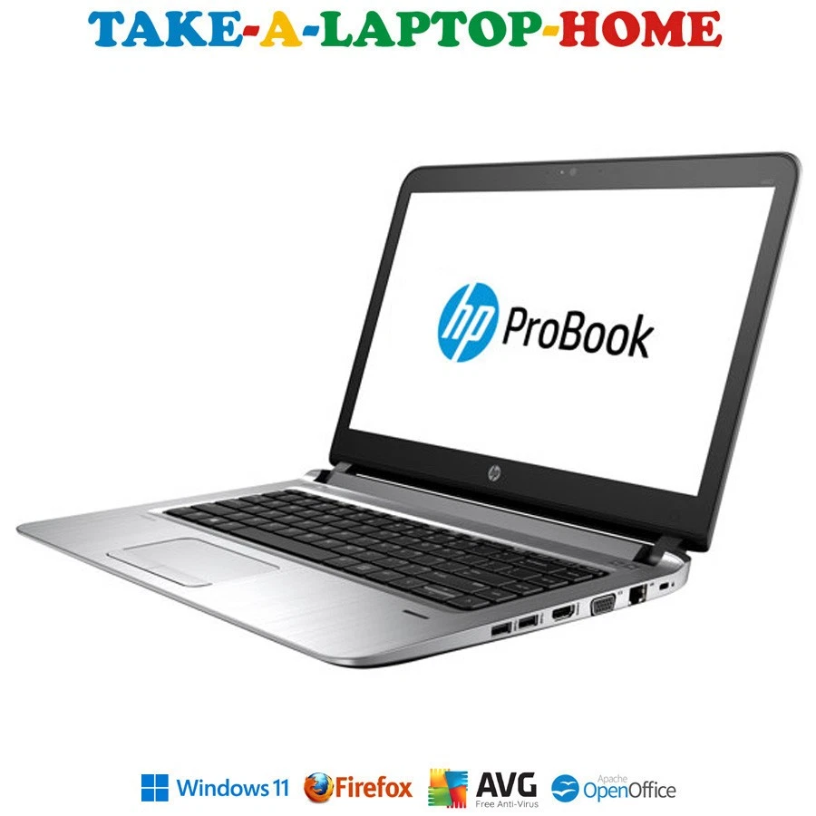 HP ProBook Windows11 Laptop Intel Core i5 HD 14.1" Silver Light Weight Slim Body - Image 3 of 4