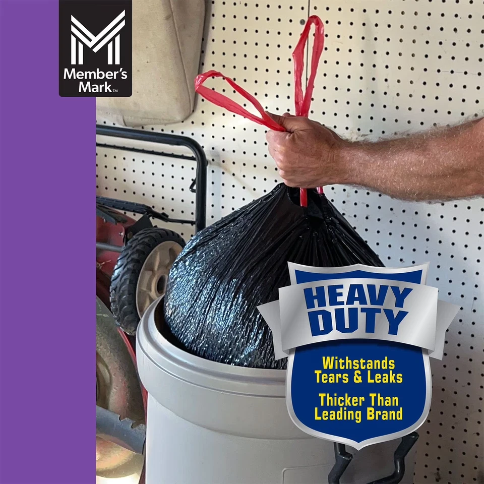 Member's Mark 33-Gallon Power-Guard Drawstring Trash Bags (90 ct.) - Image 3 of 4