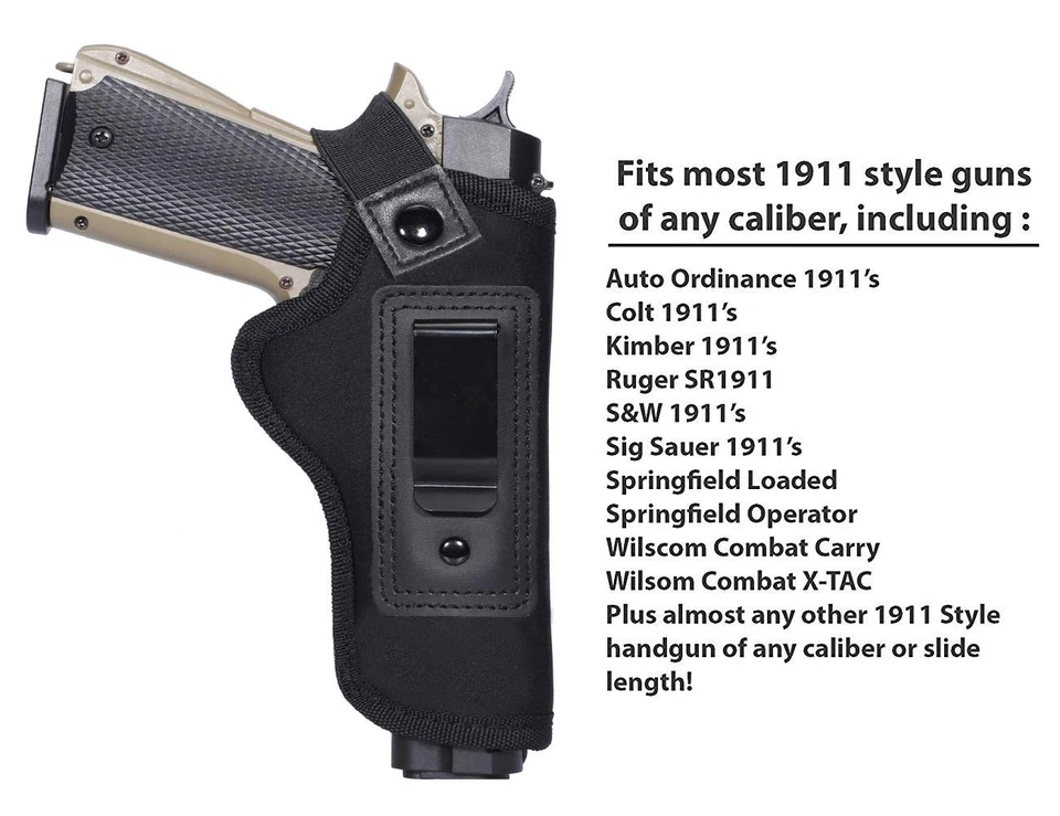 IWB Holster - Fits Most 1911 Style Handguns - Kimber - Colt - S & W - Sig Sau... - Image 2 of 4