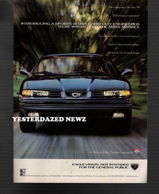 1993 Print Ad for Chrysler Eagle Vision