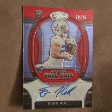 SEE VIDEO #20/25! 2023 Certified Rookie Roll Call Auto Red Etch #15 Evan Hull