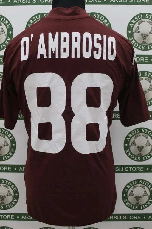 maglia Calcio TORINO D'AMBROSIO TG M 09/10 shirt maillot trikot jersey camiseta - Immagine 2 di 4