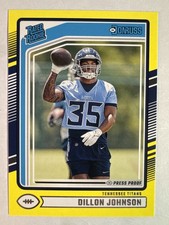 2024 Donruss #399 Dillon Johnson Press Proof Yellow