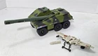 S-526 VINTAGE 1980'S HASBRO GI JOE SLUGGER & COBRA C.L.A.W. VEHICLES