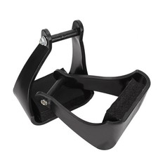 POM Plastic Stirrups Horse Riding Safety Saddle Trail Black Cushione '''