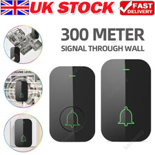 Plug-in Wireless Doorbell Waterproof Range Door Bells Kit Cordless Home Office