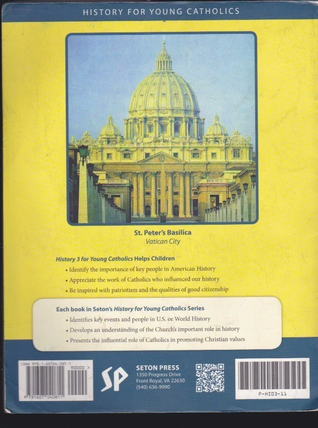 History 3 For Young Catholics. The Catholic Faith Comes to the Americas by Seton Foto 2 de 4