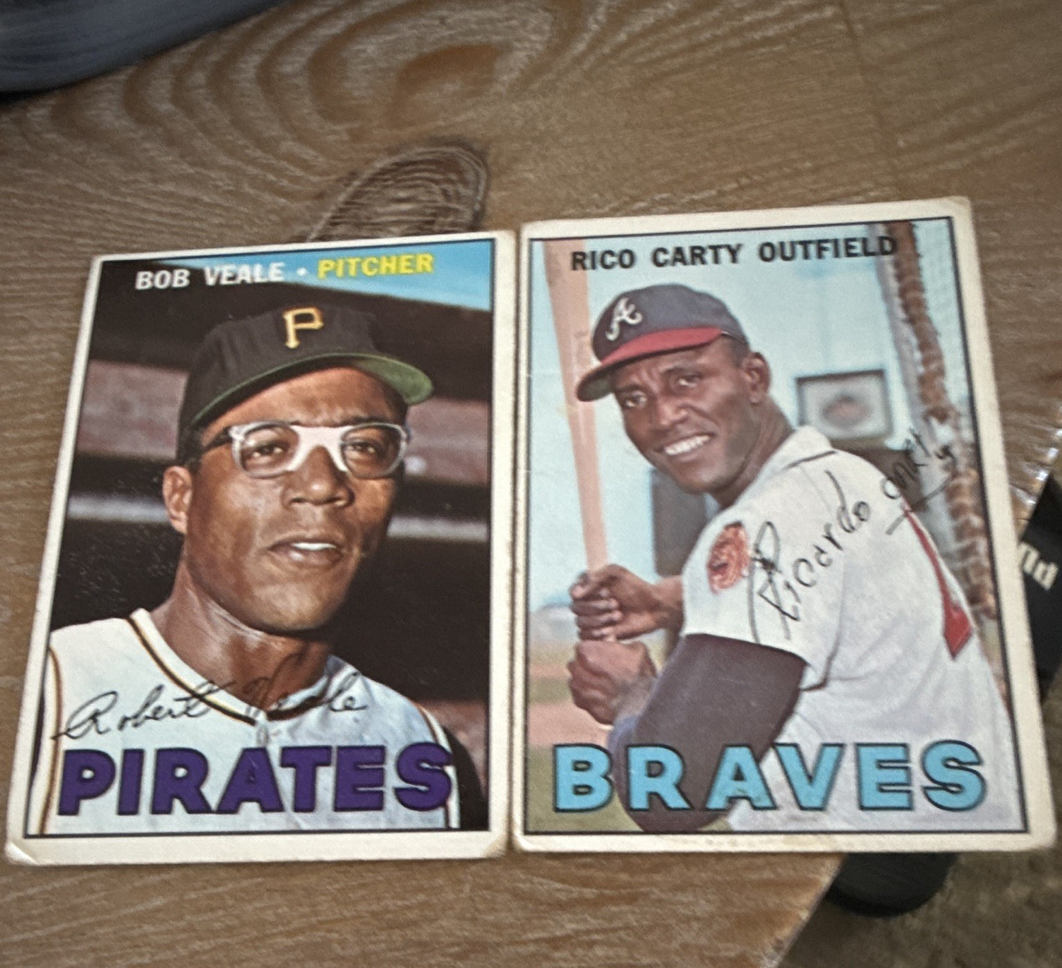 Topps Vintage MLB Baseball Card Lot 2 1966 Bob Veale #335 Rico Carty #35