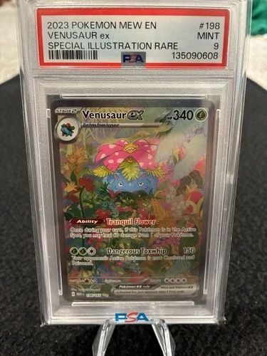 Pokémon Venusaur ex 198/165 Scarlet & Violet 151 PSA 9 Special Illustration Rare