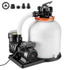Uimoso 16-Inch Sand Filter Pump with Timer, 1HP, 4400 GPH for Above-Ground Pools