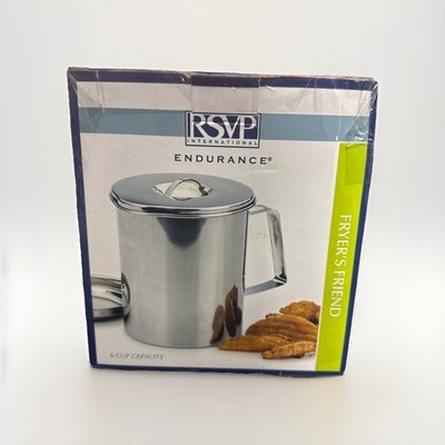 Rsvp international Endurance Stainless Steel Fryer's Friend Pot Can 6 Cup